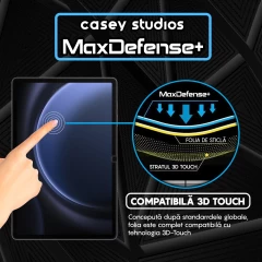 Folie Sticla CASEY STUDIOS? pentru Samsung Galaxy Tab S9 FE Plus 5G/S9 Plus/S8 Plus/S7 Plus/S7 FE 12.5