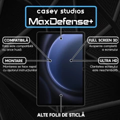 Folie Sticla CASEY STUDIOS? pentru Samsung Galaxy Tab S9 FE Plus 5G/S9 Plus/S8 Plus/S7 Plus/S7 FE 12.5