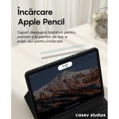 Husa cu Tastatura Iluminata compatibila cu iPad Pro 9.7