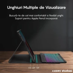 Husa cu Tastatura Iluminata compatibila cu iPad Pro 9.7