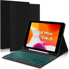Husa cu Tastatura Iluminata compatibila cu iPad Mini 5/4/3/2/1 7.9