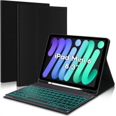 Husa cu Tastatura Iluminata compatibila cu iPad Mini 6 / Mini 7 8.3