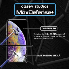 Folie Sticla CASEY STUDIOS pentru iPhone XR / 11, MaxDefense+ Privacy, Full Glue, Sticla Securizata, Duritate Militara, Ultra HD, Protectie Profesionala Ecran 3D, Anti Zgarieturi, Anti Socuri Negru