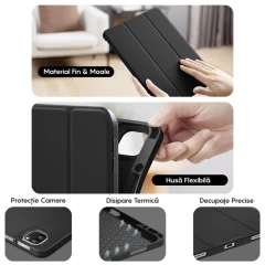 Husa Inteligenta compatibila cu iPad Air 13 2024/Pro 2022/2021/2020/2018 12.9