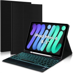 Husa cu Tastatura Iluminata si TouchPad compatibila cu iPad Mini 6 / Mini 7 8.3