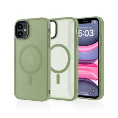 Husa MagSafe pentru iPhone 11, CASEY STUDIOS, de Protectie, Slim, pentru Incarcare Wireless, Margini Ridicate pentru Protectia Ecranului si a Camerelor