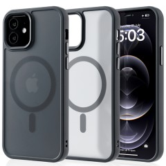 Husa MagSafe pentru iPhone 12/12 Pro, CASEY STUDIOS, de Protectie, Slim, pentru Incarcare Wireless, Margini Ridicate pentru Protectia Ecranului si a Camerelor