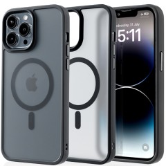 Husa MagSafe pentru iPhone 14 Pro Max, CASEY STUDIOS, de Protectie, Slim, pentru Incarcare Wireless, Margini Ridicate pentru Protectia Ecranului si a Camerelor