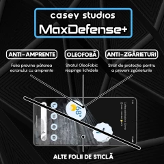 Folie Sticla CASEY STUDIOS compatibila cu Google Pixel 7, Full Glue, Duritate Militara, Ultra HD, Anti Zgarieturi, Anti Amprente, Anti Socuri, Margini Negre Negru