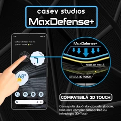 Folie Sticla CASEY STUDIOS compatibila cu Google Pixel 7, Full Glue, Duritate Militara, Ultra HD, Anti Zgarieturi, Anti Amprente, Anti Socuri, Margini Negre Negru