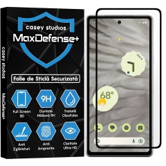 Folie Sticla CASEY STUDIOS compatibila cu Google Pixel 7a, Full Glue, Duritate Militara, Ultra HD, Anti Zgarieturi, Anti Amprente, Anti Socuri, Margini Negre