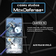 Folie Sticla CASEY STUDIOS compatibila cu Google Pixel 8 Pro, Full Glue, Duritate Militara, Ultra HD, Anti Zgarieturi, Anti Amprente, Anti Socuri, Margini Negre Negru