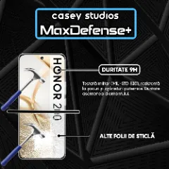 Folie Sticla CASEY STUDIOS compatibila cu Honor 200, Full Glue, Duritate Militara, Ultra HD, Anti Zgarieturi, Anti Amprente, Anti Socuri, Margini Negre Negru