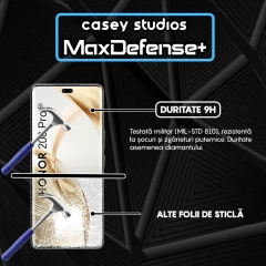 Folie Sticla CASEY STUDIOS compatibila cu Honor 200 Pro, Full Glue, Duritate Militara, Ultra HD, Anti Zgarieturi, Anti Amprente, Anti Socuri, Margini Negre Negru