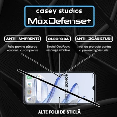 Folie Sticla CASEY STUDIOS compatibila cu Honor 70 Lite, Full Glue, Duritate Militara, Ultra HD, Anti Zgarieturi, Anti Amprente, Anti Socuri, Margini Negre Negru