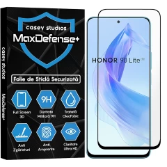 Folie Sticla CASEY STUDIOS compatibila cu Honor 90 Lite, Full Glue, Duritate Militara, Ultra HD, Anti Zgarieturi, Anti Amprente, Anti Socuri, Margini Negre Negru