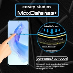 Folie Sticla CASEY STUDIOS compatibila cu Honor 90 Lite, Full Glue, Duritate Militara, Ultra HD, Anti Zgarieturi, Anti Amprente, Anti Socuri, Margini Negre Negru