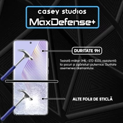 Folie Sticla CASEY STUDIOS compatibila cu Honor Magic5, Full Glue, Duritate Militara, Ultra HD, Anti Zgarieturi, Anti Amprente, Anti Socuri, Margini Negre Negru