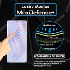 Folie Sticla CASEY STUDIOS compatibila cu Honor Magic5, Full Glue, Duritate Militara, Ultra HD, Anti Zgarieturi, Anti Amprente, Anti Socuri, Margini Negre Negru