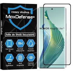 Folie Sticla CASEY STUDIOS compatibila cu Honor Magic5 Lite, Full Glue, Duritate Militara, Ultra HD, Anti Zgarieturi, Anti Amprente, Anti Socuri, Margini Negre