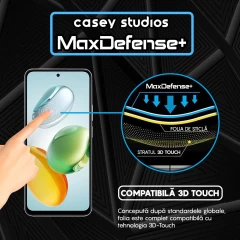Folie Sticla CASEY STUDIOS compatibila cu Honor Play 60 Plus, Full Glue, Duritate Militara, Ultra HD, Anti Zgarieturi, Anti Amprente, Anti Socuri, Margini Negre Negru