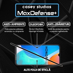 Folie Sticla CASEY STUDIOS compatibila cu Honor X6b, Full Glue, Duritate Militara, Ultra HD, Anti Zgarieturi, Anti Amprente, Anti Socuri, Margini Negre Negru