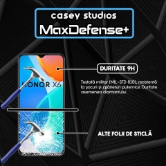 Folie Sticla CASEY STUDIOS compatibila cu Honor X6b, Full Glue, Duritate Militara, Ultra HD, Anti Zgarieturi, Anti Amprente, Anti Socuri, Margini Negre Negru