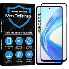 Folie Sticla CASEY STUDIOS compatibila cu Honor X7b / X7b 5G / X7b 5G (50 MP), Full Glue, Duritate Militara, Ultra HD, Anti Zgarieturi, Anti Amprente, Anti Socuri, Margini Negre