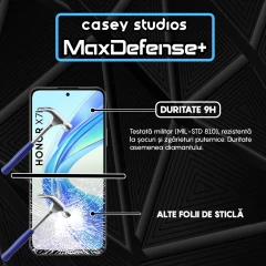 Folie Sticla CASEY STUDIOS compatibila cu Honor X7b / X7b 5G / X7b 5G (50 MP), Full Glue, Duritate Militara, Ultra HD, Anti Zgarieturi, Anti Amprente, Anti Socuri, Margini Negre Negru