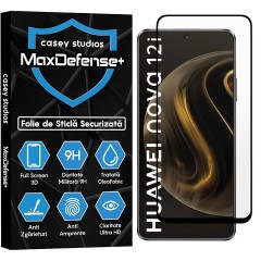 Folie Sticla CASEY STUDIOS compatibila cu Huawei nova 12i, Full Glue, Duritate Militara, Ultra HD, Anti Zgarieturi, Anti Amprente, Anti Socuri, Margini Negre