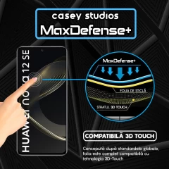 Folie Sticla CASEY STUDIOS compatibila cu Huawei nova 12 SE, Full Glue, Duritate Militara, Ultra HD, Anti Zgarieturi, Anti Amprente, Anti Socuri, Margini Negre Negru