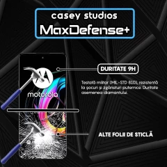 Folie Sticla CASEY STUDIOS compatibila cu Motorola Edge 20 Lite, Full Glue, Duritate Militara, Ultra HD, Anti Zgarieturi, Anti Amprente, Anti Socuri, Margini Negre Negru