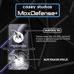 Folie Sticla CASEY STUDIOS compatibila cu Motorola Edge 30 Neo, Full Glue, Duritate Militara, Ultra HD, Anti Zgarieturi, Anti Amprente, Anti Socuri, Margini Negre Negru