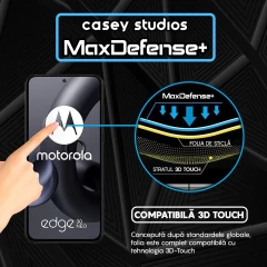 Folie Sticla CASEY STUDIOS compatibila cu Motorola Edge 30 Neo, Full Glue, Duritate Militara, Ultra HD, Anti Zgarieturi, Anti Amprente, Anti Socuri, Margini Negre Negru