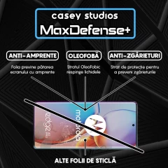 Folie Sticla CASEY STUDIOS compatibila cu Motorola Edge 40 Pro, Full Glue, Duritate Militara, Ultra HD, Anti Zgarieturi, Anti Amprente, Anti Socuri, Margini Negre Negru