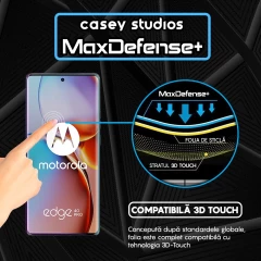 Folie Sticla CASEY STUDIOS compatibila cu Motorola Edge 40 Pro, Full Glue, Duritate Militara, Ultra HD, Anti Zgarieturi, Anti Amprente, Anti Socuri, Margini Negre Negru