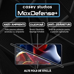 Folie Sticla CASEY STUDIOS compatibila cu Motorola Edge S30, Full Glue, Duritate Militara, Ultra HD, Anti Zgarieturi, Anti Amprente, Anti Socuri, Margini Negre Negru
