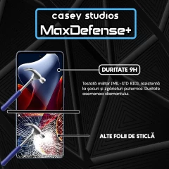 Folie Sticla CASEY STUDIOS compatibila cu Motorola Edge S30, Full Glue, Duritate Militara, Ultra HD, Anti Zgarieturi, Anti Amprente, Anti Socuri, Margini Negre Negru