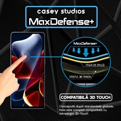 Folie Sticla CASEY STUDIOS compatibila cu Motorola Edge S30, Full Glue, Duritate Militara, Ultra HD, Anti Zgarieturi, Anti Amprente, Anti Socuri, Margini Negre Negru