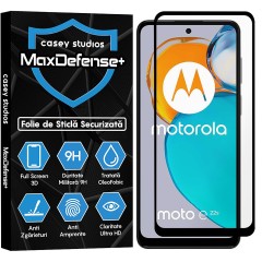 Folie Sticla CASEY STUDIOS compatibila cu Motorola Moto E22s, Full Glue, Duritate Militara, Ultra HD, Anti Zgarieturi, Anti Amprente, Anti Socuri, Margini Negre