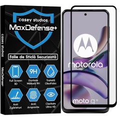 Folie Sticla CASEY STUDIOS compatibila cu Motorola Moto G13, Full Glue, Duritate Militara, Ultra HD, Anti Zgarieturi, Anti Amprente, Anti Socuri, Margini Negre
