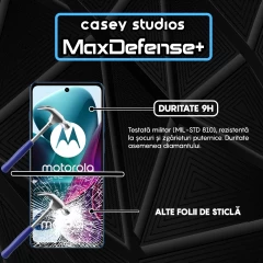 Folie Sticla CASEY STUDIOS compatibila cu Motorola Moto G200 5G, Full Glue, Duritate Militara, Ultra HD, Anti Zgarieturi, Anti Amprente, Anti Socuri, Margini Negre Negru
