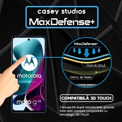 Folie Sticla CASEY STUDIOS compatibila cu Motorola Moto G200 5G, Full Glue, Duritate Militara, Ultra HD, Anti Zgarieturi, Anti Amprente, Anti Socuri, Margini Negre Negru