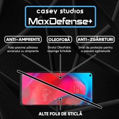 Folie Sticla CASEY STUDIOS compatibila cu Motorola Moto G Stylus 5G 2024, Full Glue, Duritate Militara, Ultra HD, Anti Zgarieturi, Anti Amprente, Anti Socuri, Margini Negre Negru