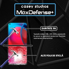 Folie Sticla CASEY STUDIOS compatibila cu Motorola Moto G Stylus 5G 2024, Full Glue, Duritate Militara, Ultra HD, Anti Zgarieturi, Anti Amprente, Anti Socuri, Margini Negre Negru