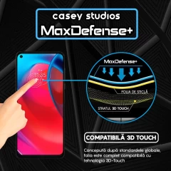 Folie Sticla CASEY STUDIOS compatibila cu Motorola Moto G Stylus 5G 2024, Full Glue, Duritate Militara, Ultra HD, Anti Zgarieturi, Anti Amprente, Anti Socuri, Margini Negre Negru