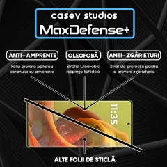 Folie Sticla CASEY STUDIOS compatibila cu Motorola S50 Neo, Full Glue, Duritate Militara, Ultra HD, Anti Zgarieturi, Anti Amprente, Anti Socuri, Margini Negre Negru