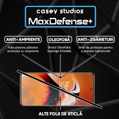 Folie Sticla CASEY STUDIOS compatibila cu OnePlus 11R, Full Glue, Duritate Militara, Ultra HD, Anti Zgarieturi, Anti Amprente, Anti Socuri, Margini Negre Negru