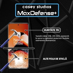 Folie Sticla CASEY STUDIOS compatibila cu OnePlus 11R, Full Glue, Duritate Militara, Ultra HD, Anti Zgarieturi, Anti Amprente, Anti Socuri, Margini Negre Negru