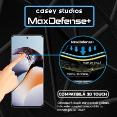 Folie Sticla CASEY STUDIOS compatibila cu OnePlus Ace 2, Full Glue, Duritate Militara, Ultra HD, Anti Zgarieturi, Anti Amprente, Anti Socuri, Margini Negre Negru